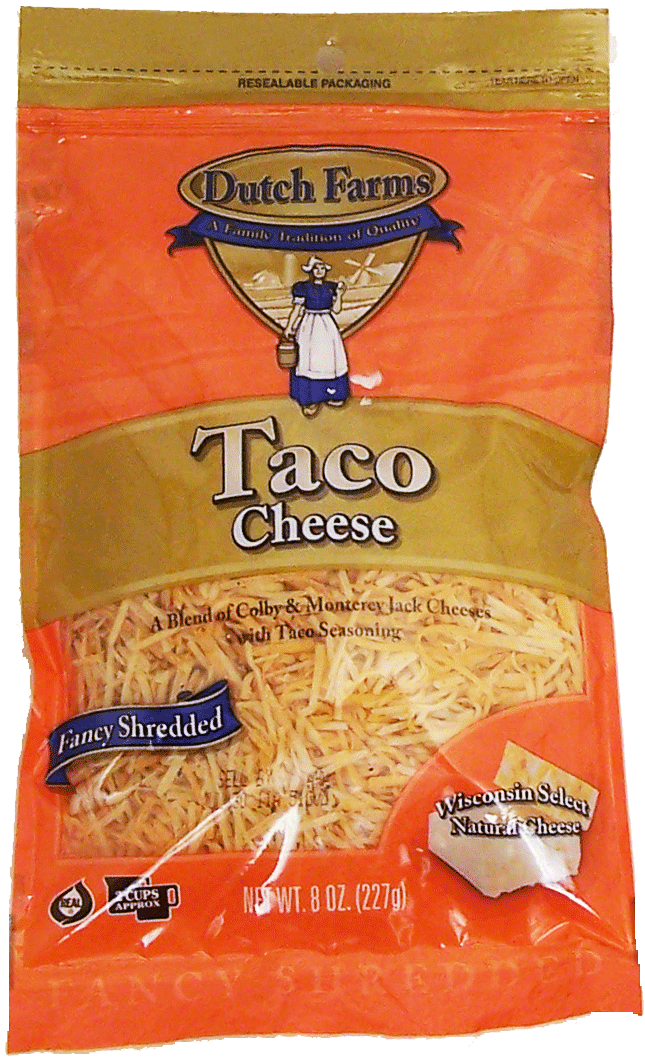 Dutch Farms Taco colby & monterey jack cheeses with taco seasoning Full-Size Picture